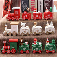 Thumbnail for Christmas Train Painted Wood Decoration
