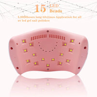 Thumbnail for LKE UV LED Nail Lamp, Nail Dryer 72W Gel Nail Polish Curing Lamp UV Nail Lamp LED Nail Lamp for Gel Nail Polish Kit Nail Light Nail Art Accessories White (White)
