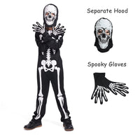 Thumbnail for Sincere Party Kids Skeleton Costume Glow in the Dark Skeletons Halloween Skeleton Costumes for Boys and Girls 7-9years White Gid Skeleton