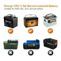 Thumbnail for 1500mAh Automatic Smart Battery Charger 12V Portable Car Auto Trickle Maintainer