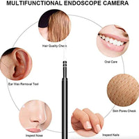 Thumbnail for HD LED Ear Endoscope Otoscope Camera Wax Pick Cleaning Tool Cleaner Removal Kit