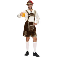 Thumbnail for Spooktacular Creations Men’s German Bavarian Oktoberfest Costume Set, Beer Costume Hat for Adults Halloween and Beer Festival Dark Brown X-Large