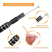 Thumbnail for HD LED Ear Endoscope Otoscope Camera Wax Pick Cleaning Tool Cleaner Removal Kit