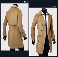 Thumbnail for Men's Long Trench Coat