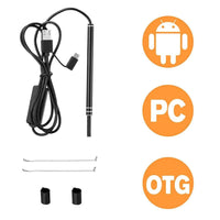Thumbnail for HD LED Ear Endoscope Otoscope Camera Wax Pick Cleaning Tool Cleaner Removal Kit