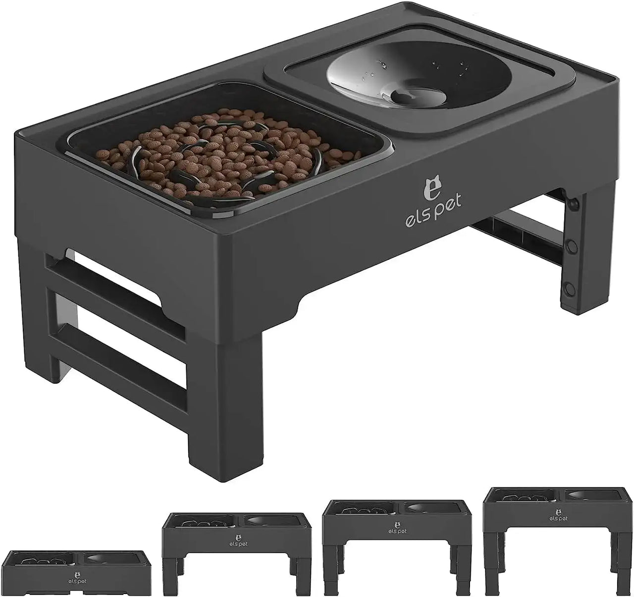 Pet Adjustable Food and Water Bowl