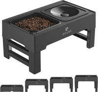 Thumbnail for Pet Adjustable Food and Water Bowl