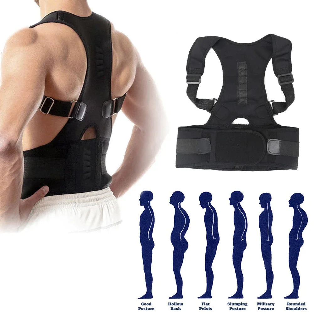 Adjustable Back and Shoulder Support Belt