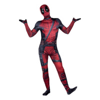 Thumbnail for MARVEL Deadpool Official Adult Deluxe Zentai Halloween Costume - Stretch Spandex with Wrist Slits Extra Small