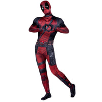 Thumbnail for MARVEL Deadpool Official Adult Deluxe Zentai Halloween Costume - Stretch Spandex with Wrist Slits Extra Small