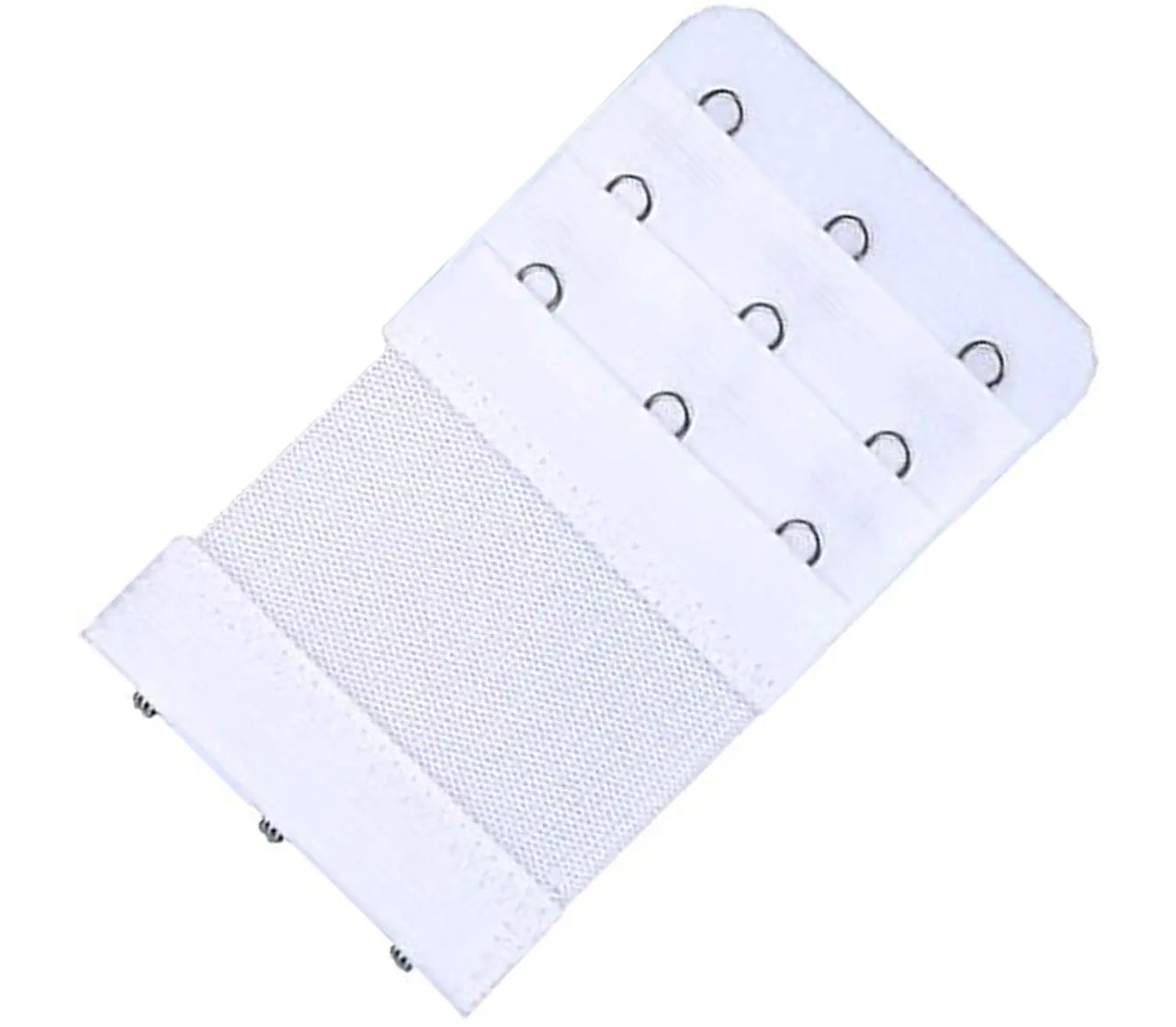 Bra Extender 3 Hooks 3 Rows Elastic Bra Band Hook Strap Extensions for Women, Pack of 4 White