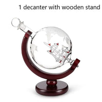 Thumbnail for Whiskey Decanter Globe Wine Aerator Glass Set