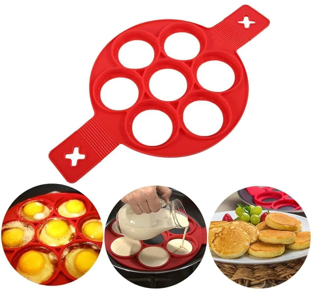 Pancake Magic: 7-Cavity Round Pancake Maker!