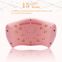 Thumbnail for LKE UV LED Nail Lamp, Nail Dryer 72W Gel Nail Polish Curing Lamp UV Nail Lamp LED Nail Lamp for Gel Nail Polish Kit Nail Light Nail Art Accessories White (White)