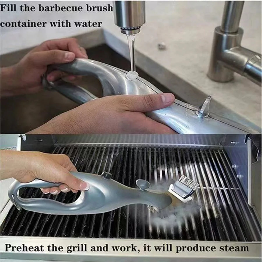 Ultimate BBQ Grill Cleaner: High-Efficiency Steam Cleaning Brush for Outdoor Grilling