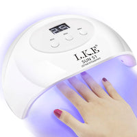 Thumbnail for LKE UV LED Nail Lamp, Nail Dryer 72W Gel Nail Polish Curing Lamp UV Nail Lamp LED Nail Lamp for Gel Nail Polish Kit Nail Light Nail Art Accessories White (White)