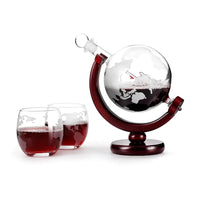 Thumbnail for Whiskey Decanter Globe Wine Aerator Glass Set