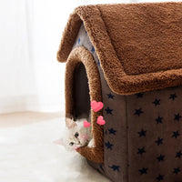 Thumbnail for Soft Winter Dog Cat Bed House