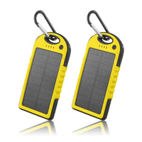 Thumbnail for 5000mAh Solar Power Bank Phone Charger (2-Pack)