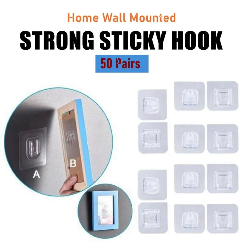 Double Sided Adhesive Wall Hooks