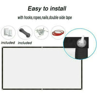 Thumbnail for Portable Foldable Projector Screen 16:9 HD Outdoor Home Cinema Theater 3D Movie