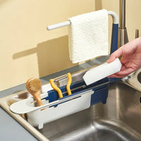 Thumbnail for Telescopic Sink Organizer Rack Basket