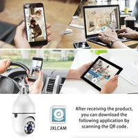 Thumbnail for 360° 1080P IP E27 Light Bulb Camera Wi-Fi IR Night Smart Home Wireless Security