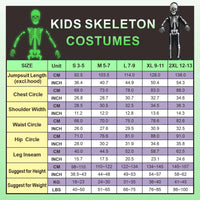 Thumbnail for Sincere Party Kids Skeleton Costume Glow in the Dark Skeletons Halloween Skeleton Costumes for Boys and Girls 7-9years White Gid Skeleton