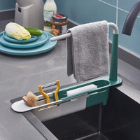 Thumbnail for Telescopic Sink Organizer Rack Basket