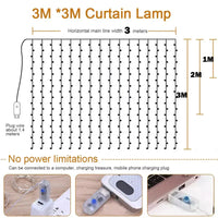 Thumbnail for LED Garland Curtain Lights