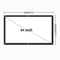 Thumbnail for Portable Foldable Projector Screen 16:9 HD Outdoor Home Cinema Theater 3D Movie