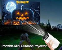 Thumbnail for Portable Mini Projector 4K 1080P, WiFi6, BT 5.0, Android 11, Auto Horizontal Correction, 180° Rotatable, Outdoor Movie Projector