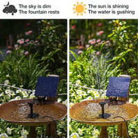 Thumbnail for Solar Power Fountain Submersible Floating Water Pump Bird Bath Pond Garden Pool