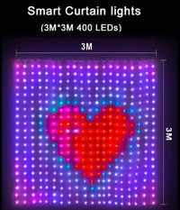 Thumbnail for 400LEDs Smart Curtain Lights