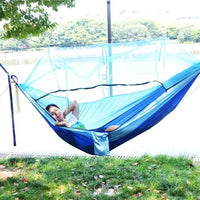 Thumbnail for Portable Outdoor Camping Hammock with Mosquito Net