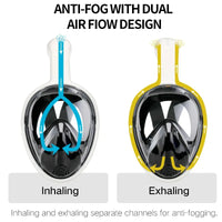 Thumbnail for Full Face Scuba Diving Snorkel Goggles