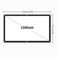 Thumbnail for Portable Foldable Projector Screen 16:9 HD Outdoor Home Cinema Theater 3D Movie