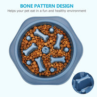 Thumbnail for Slow Feeder Bone Design Pet Bowl