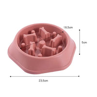 Thumbnail for Slow Feeder Bone Design Pet Bowl