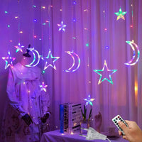 Thumbnail for LED Star Curtain Fairy String Lights