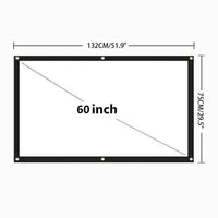 Thumbnail for Portable Foldable Projector Screen 16:9 HD Outdoor Home Cinema Theater 3D Movie