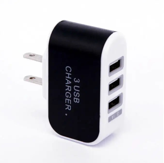 Triple Charger 3 USB Port Wall Adapter