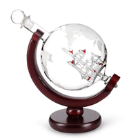 Thumbnail for Whiskey Decanter Globe Wine Aerator Glass Set