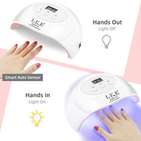 Thumbnail for LKE UV LED Nail Lamp, Nail Dryer 72W Gel Nail Polish Curing Lamp UV Nail Lamp LED Nail Lamp for Gel Nail Polish Kit Nail Light Nail Art Accessories White (White)