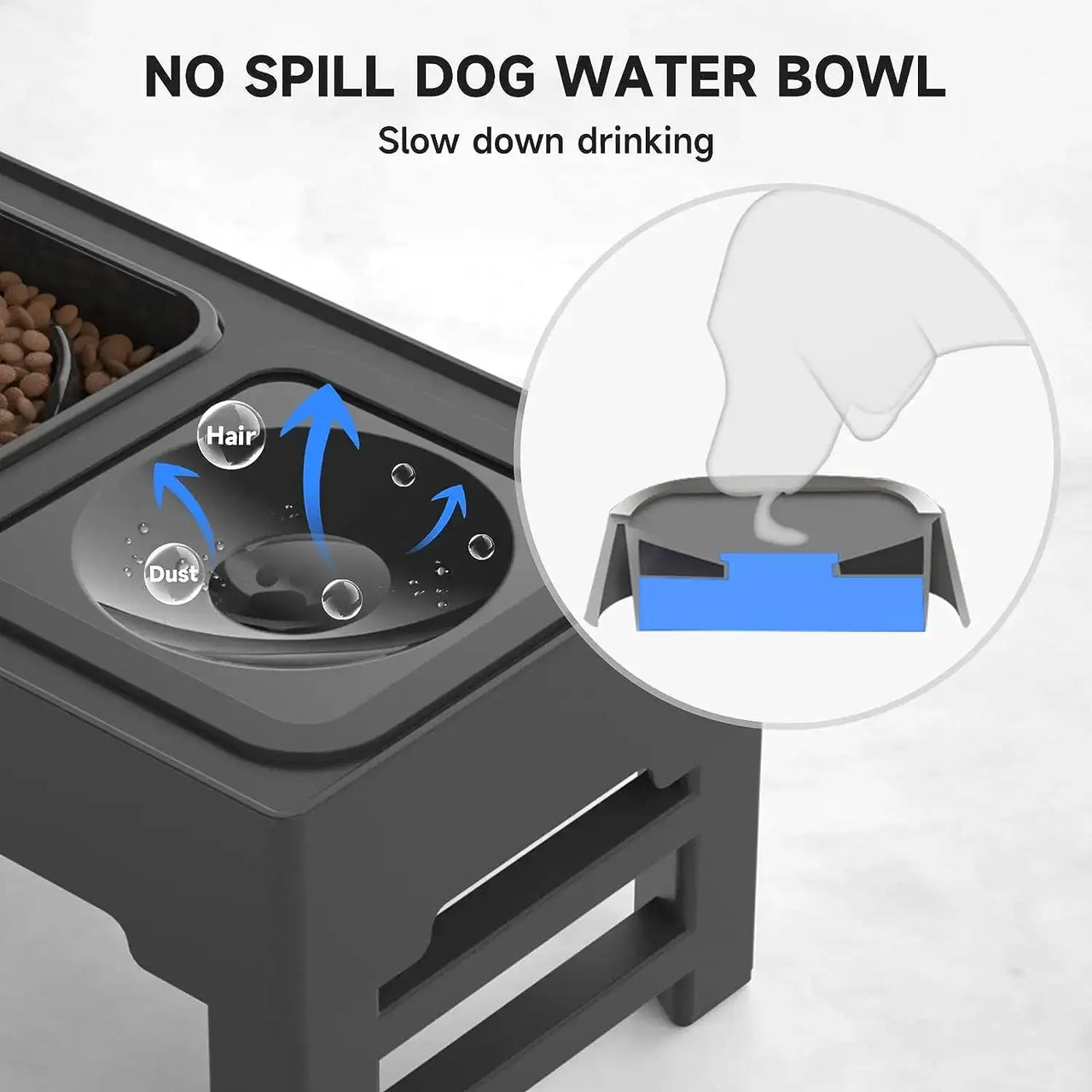 Pet Adjustable Food and Water Bowl