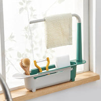 Thumbnail for Telescopic Sink Organizer Rack Basket