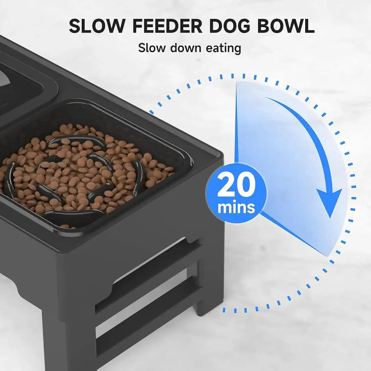 Pet Adjustable Food and Water Bowl