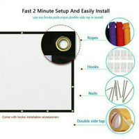 Thumbnail for Portable Foldable Projector Screen 16:9 HD Outdoor Home Cinema Theater 3D Movie