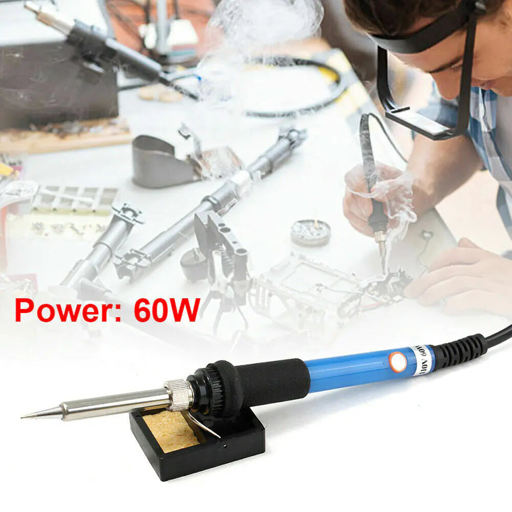 60W Soldering Iron Digital LCD Electric Welding Tools Solder Wire Tweezers Hand