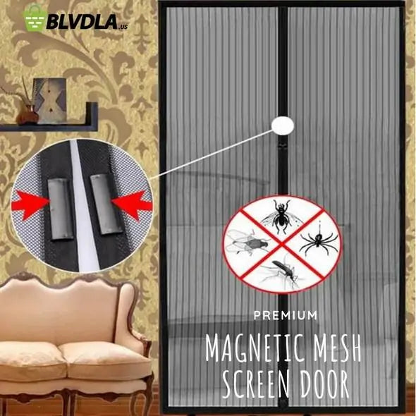 Premium Magnetic Mesh Screen Door